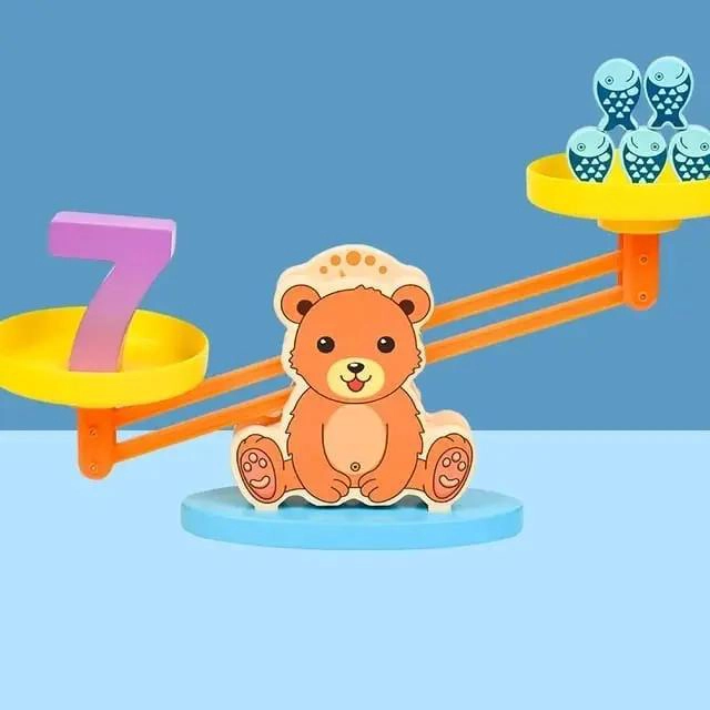 JUEGO DE APRENDIZAJE MATEMATICAS Y EQUILIBRIO DE MADERA - 5