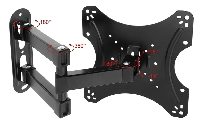 SOPORTE DE PARED PARA TV 14 A 55 PULGADAS CAPACIDAD 50KG - 4