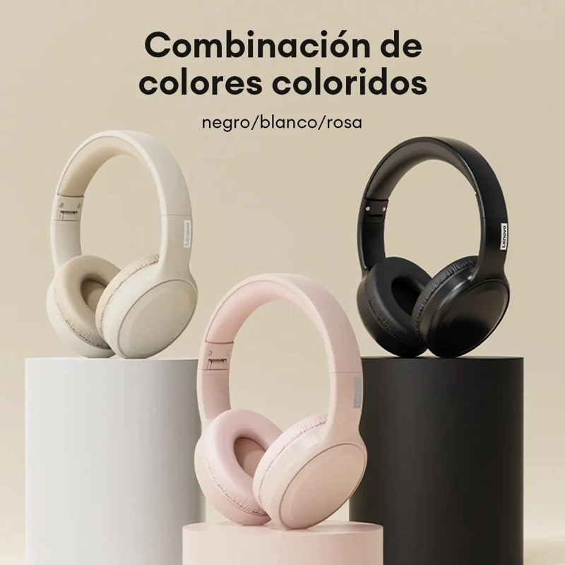 AUDIFONOS INALAMBRICOS PLEGABLES COLOR ROSA - 4