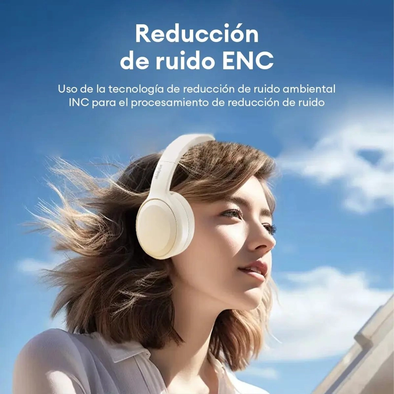AUDIFONOS INALAMBRICOS PLEGABLES COLOR ROSA - 5