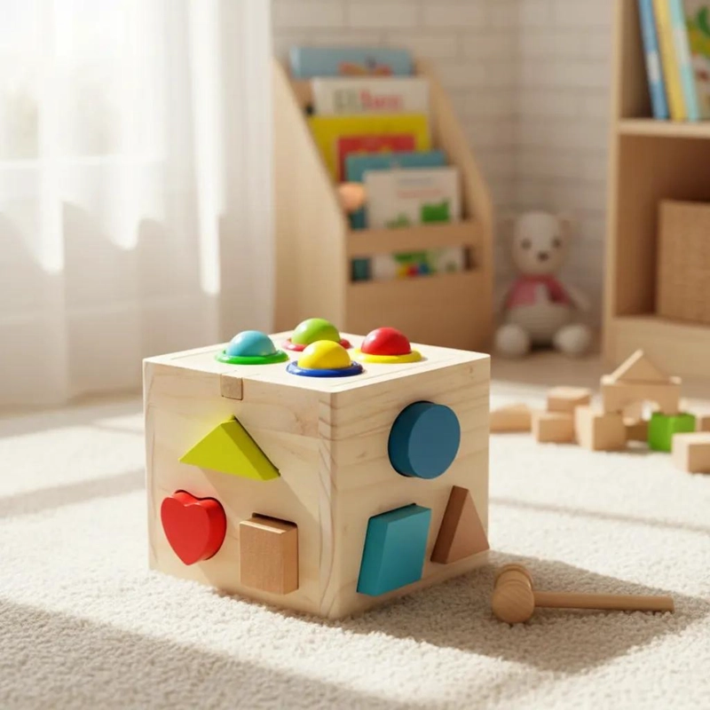 TORRE DE CUBOS DE ENCAJE EN MADERA PACK 2 - 2