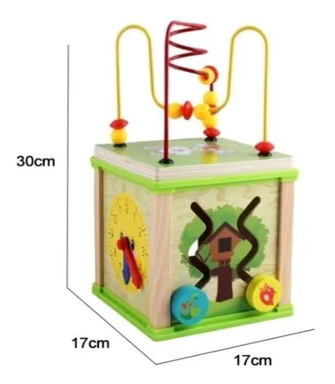 PACK 4 JUEGOS CUBO DE ENCAJE DE MADERA PARA NIÑOS - 2