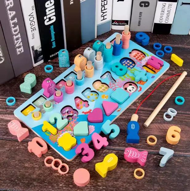 JUEGO DIDACTICO TABLA DE PESCA PARA NIÑOS - 5