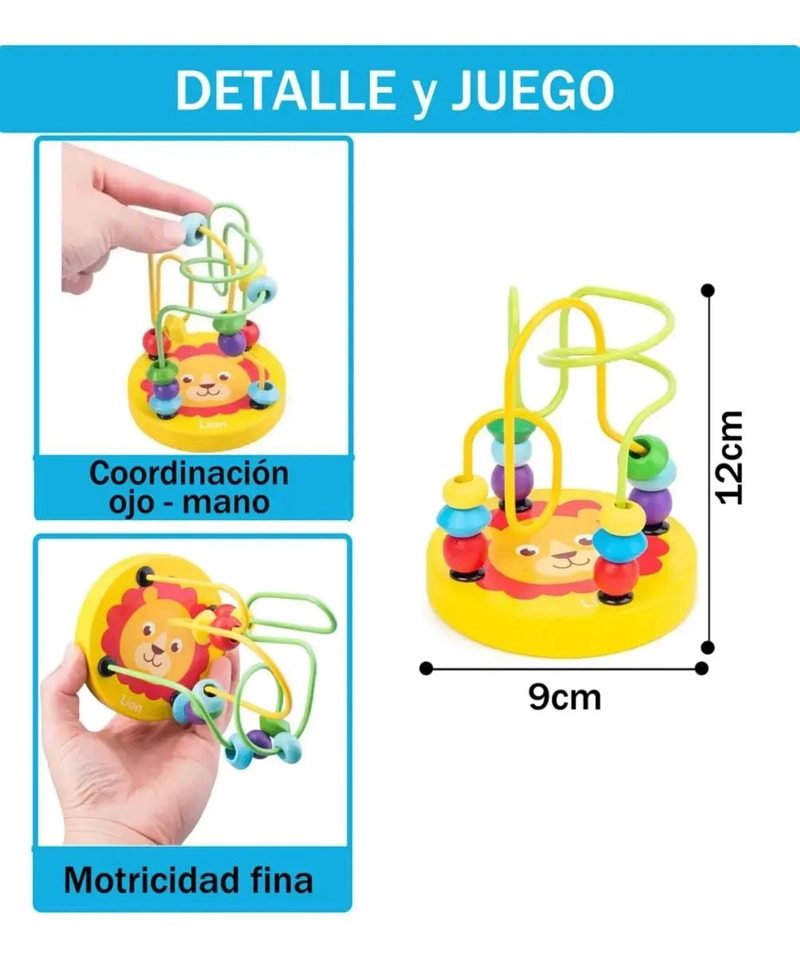 PACK 10 JUGUETES DIDACTICOS DE MADERA MONTESSORI - 4