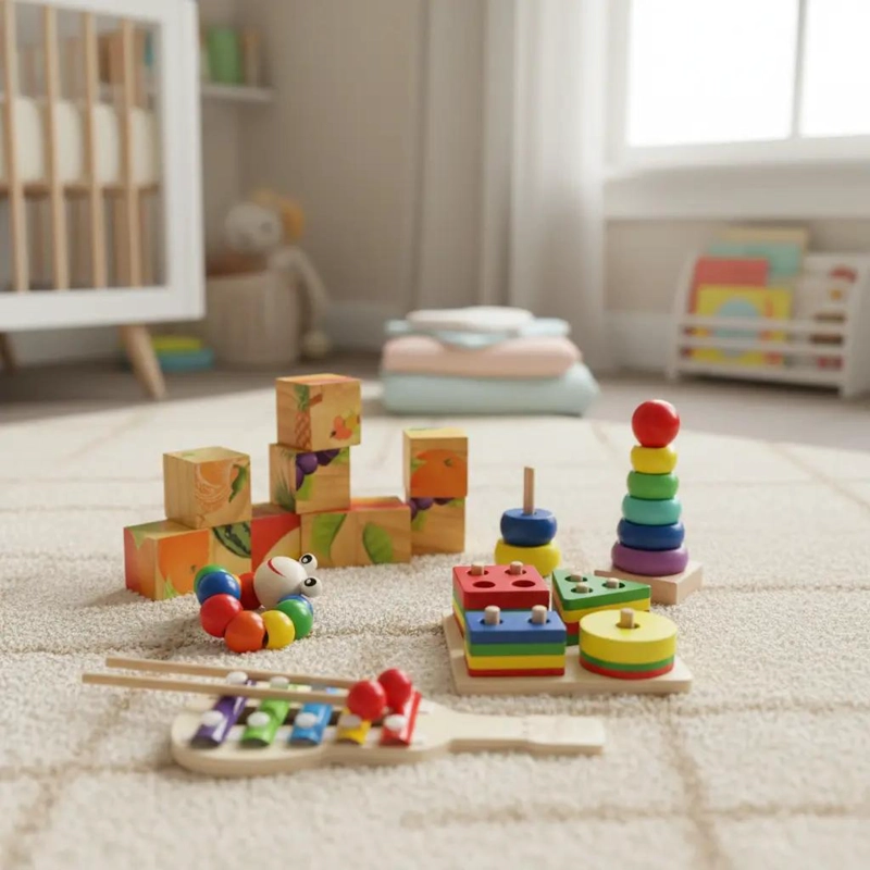 PACK 5 JUGUETES DIDACTICOS DE MADERA MONTESSORI PARA NIÑ - 2