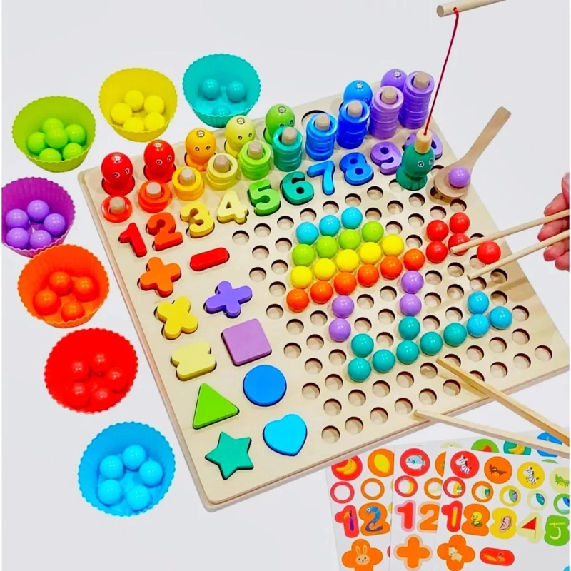 JUGUETE SENSORIAL MONTESSORI PARA MOTRICIDAD FINA - 1