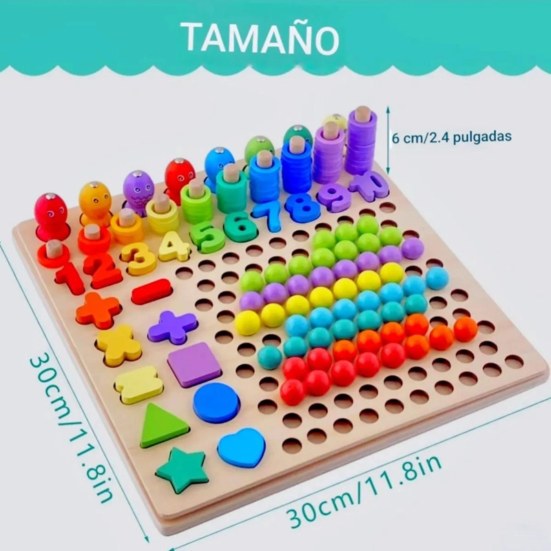 JUGUETE SENSORIAL MONTESSORI PARA MOTRICIDAD FINA - 2