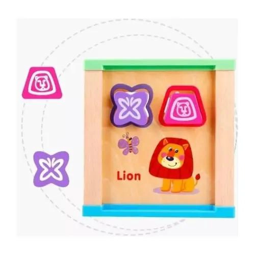 CUBO DIDACTICO DE ENCAJE Y APILACION MONTESSORI PARA NIÑ - 5