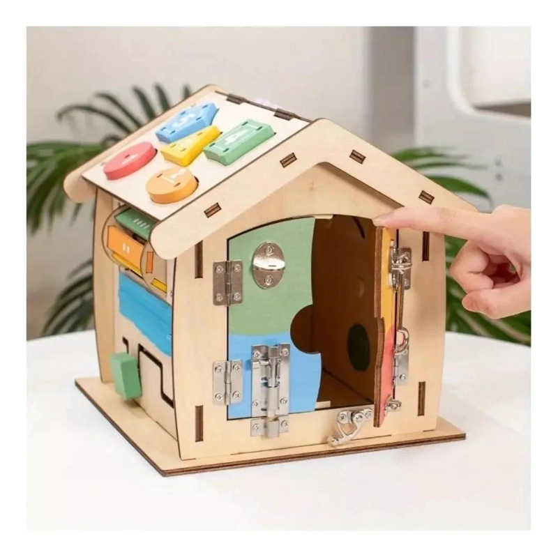 CASA DIDACTICA MONTESSORI DE MADERA PARA NIÑOS - 3