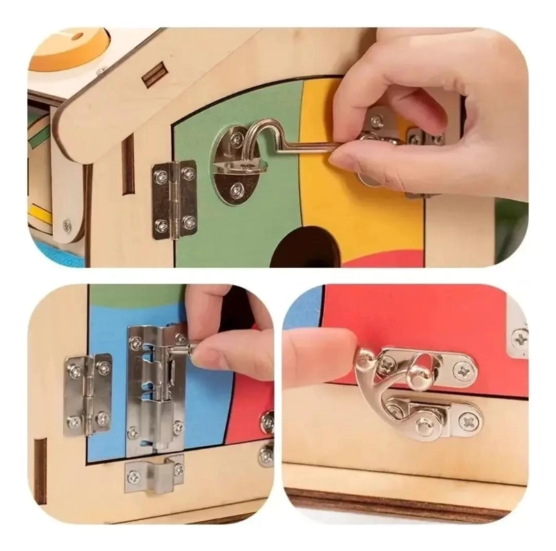 CASA DIDACTICA MONTESSORI DE MADERA PARA NIÑOS - 4