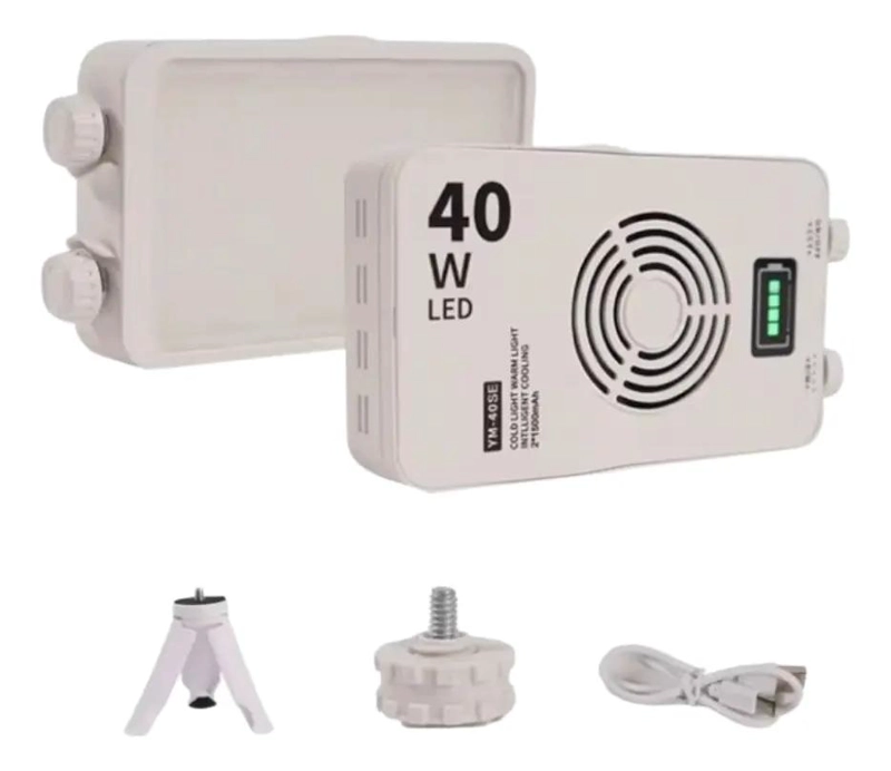 LUZ LED PORTATIL RECARGABLE 40W CON BRILLO AJUSTABLE - 5
