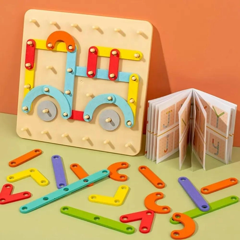 TABLERO DE MADERA PARA CLASIFICACION GEOME TRICA - 4