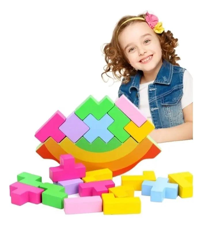 BLOQUES DE MADERA DIDACTICOS PARA NIÑOS - 1
