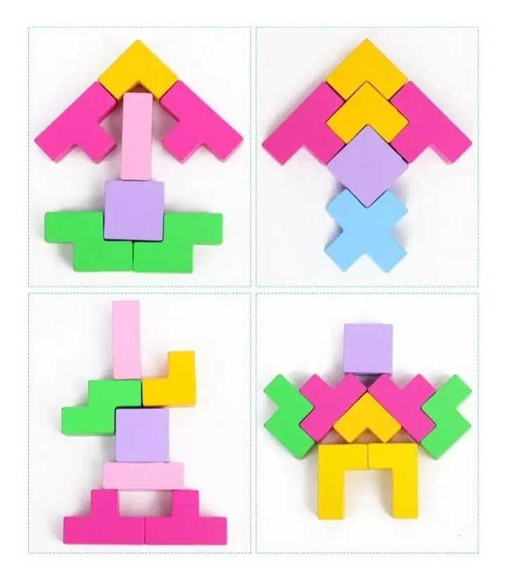 BLOQUES DE MADERA DIDACTICOS PARA NIÑOS - 3