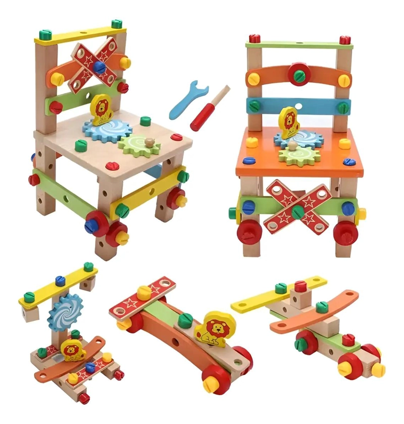 JUGUETE DIDACTICO MONTESSORI SILLA DE CONSTRUCCION - 1