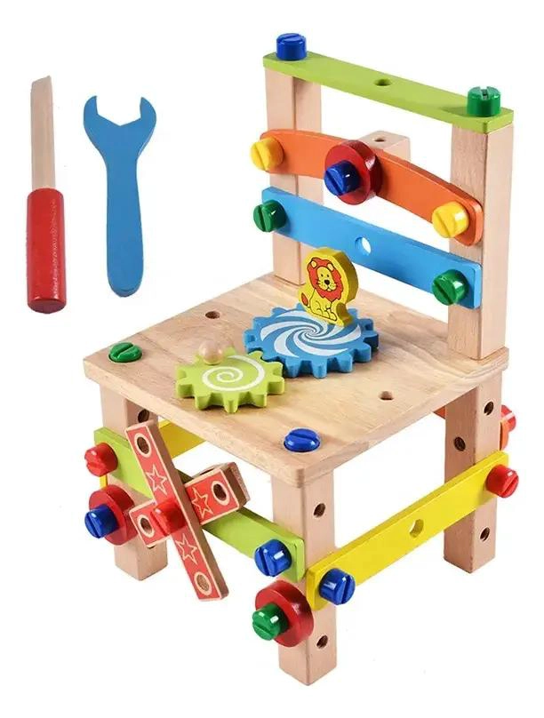 JUGUETE DIDACTICO MONTESSORI SILLA DE CONSTRUCCION - 5