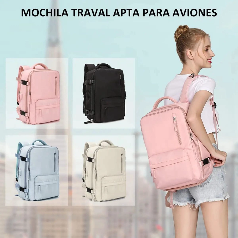 MOCHILA DE VIAJE GRAN CAPACIDAD CON PUERTO USB - 5