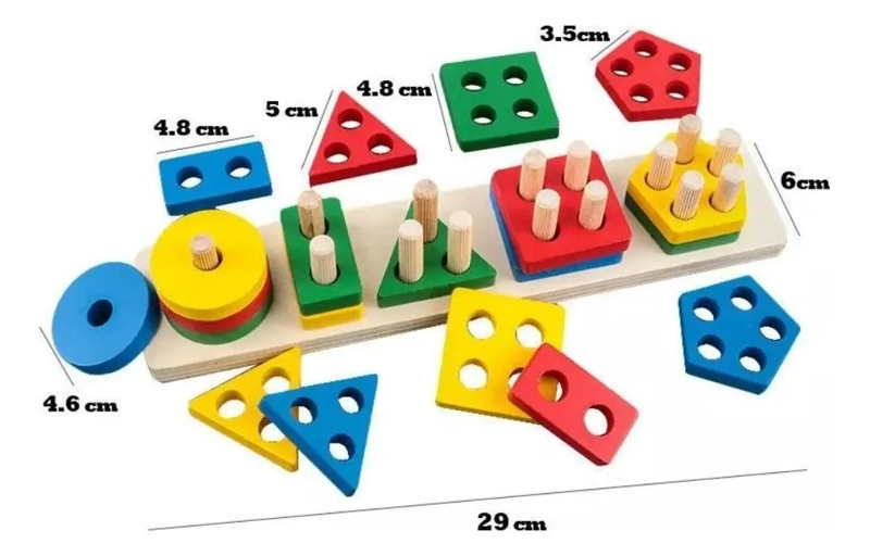 PACK 10 JUGUETES DIDACTICOS DE MADERA MONTESSORI - 2