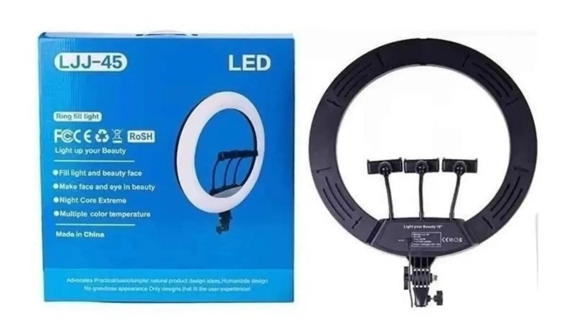 ARO DE LUZ PROFESIONAL CON TRIPODE DE 1.9 METROS - 2