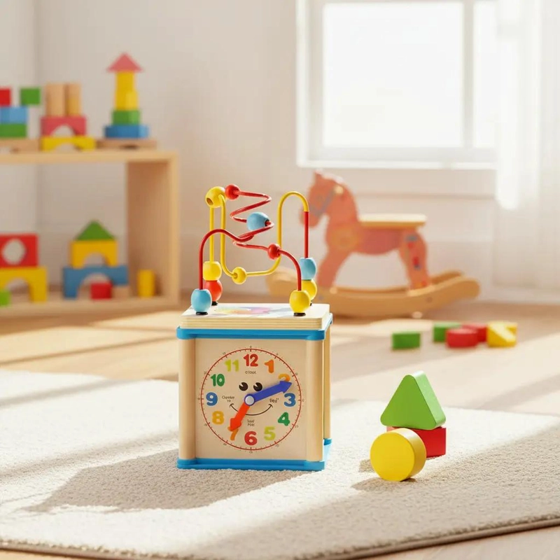 JUEGO DE CUBOS DE ENCAJE DE MADERA PARA NIÑOS - 3