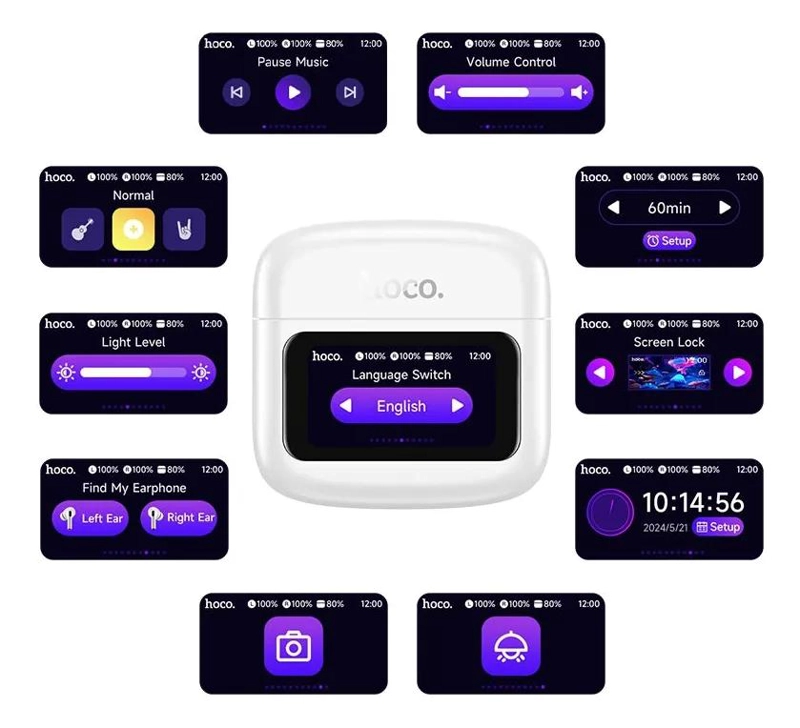 AURICULAR BLUETOOTH INALAMBRICO CON DISPLAY TACTIL - 3