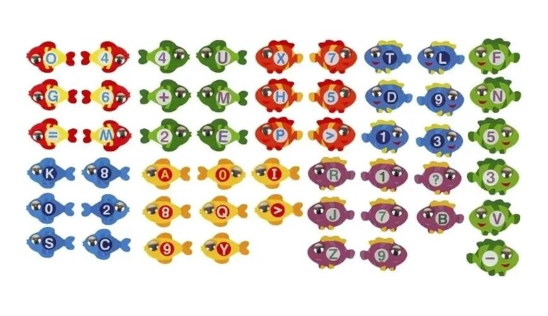 JUEGO DIDACTICO DE PESCA MAGNE TICA EN FORMA DE BARCO - 2