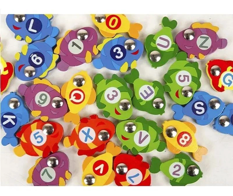 JUEGO DIDACTICO DE PESCA MAGNE TICA EN FORMA DE BARCO - 4