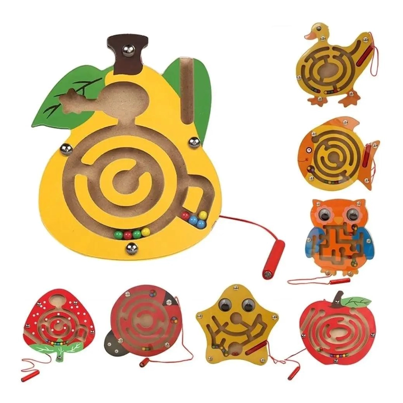 SET MONTESSORI DE JUGUETES DE MADERA PARA BEBE S 7 PIEZAS - 3