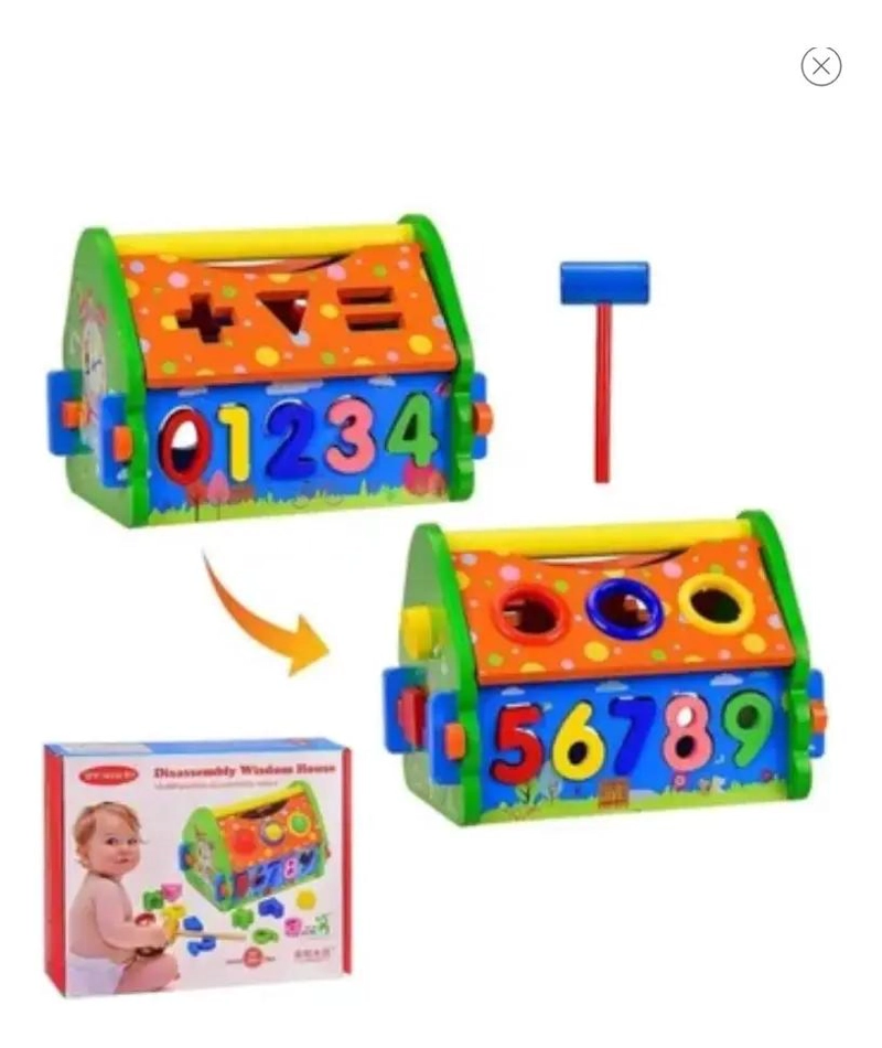 CASA DIDACTICA DE MADERA DESARMABLE PARA NIÑOS - 2