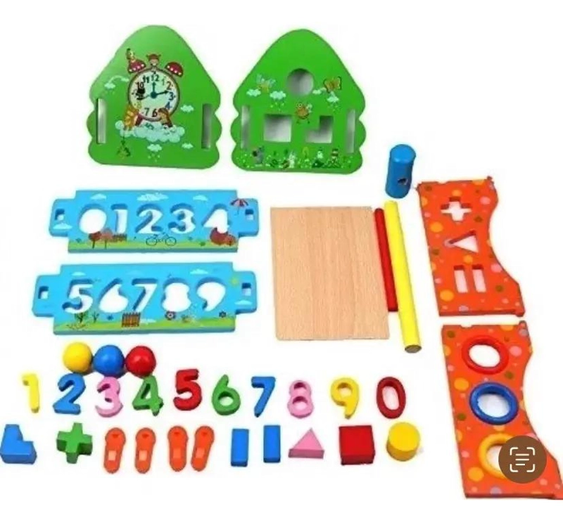 CASA DIDACTICA DE MADERA DESARMABLE PARA NIÑOS - 4
