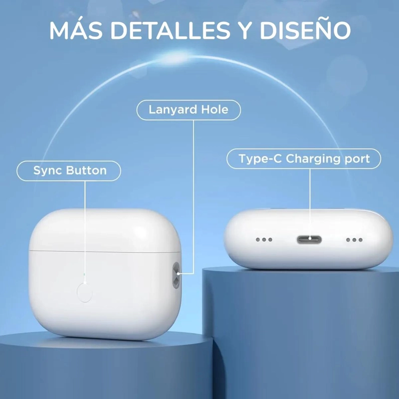 AUDIFONOS INALAMBRICOS BLUETOOTH TWS CON USB-C - 5