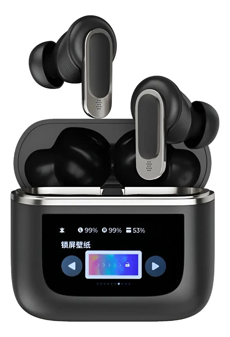 AURICULARES INALAMBRICOS CON CANCELACION DE RUIDO Y PANEL - 1