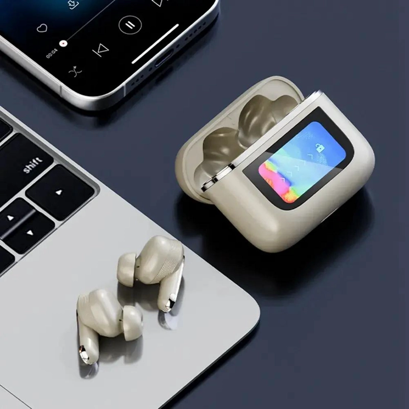 AURICULARES INALAMBRICOS CON CANCELACION DE RUIDO Y PANEL - 4