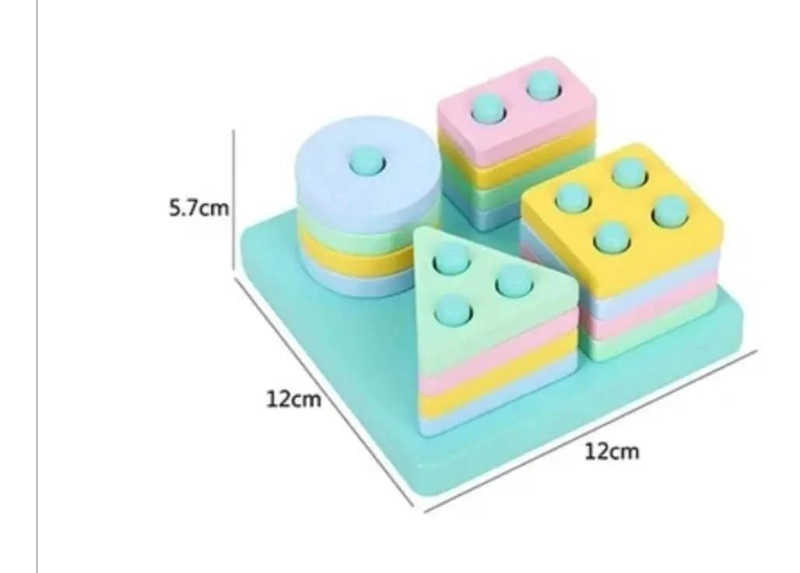 SET DE 4 JUGUETES DIDACTICOS DE MADERA PARA NIÑOS - 3