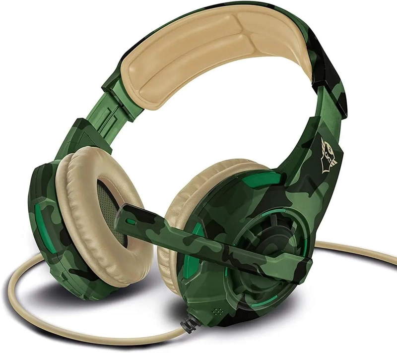 AURICULARES GAMER CON MICROFONO Y DISEÑO CAMUFLAJE - 2
