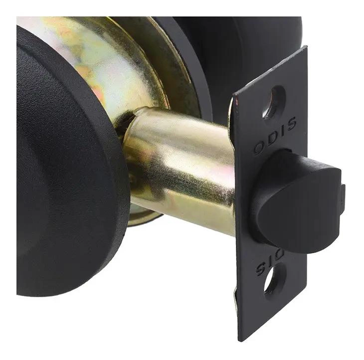 CERRADURA CILINDRICA PARA DORMITORIO COLOR NEGRO - 5