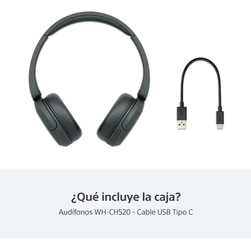 AUDIFONOS INALAMBRICOS NEGROS CON MICROFONO Y CONTROL - 2