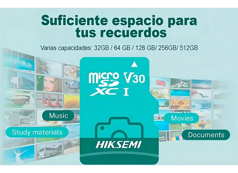 MEMORIA MICRO SD 64GB CLASS 10 V30 100MB/S - 4