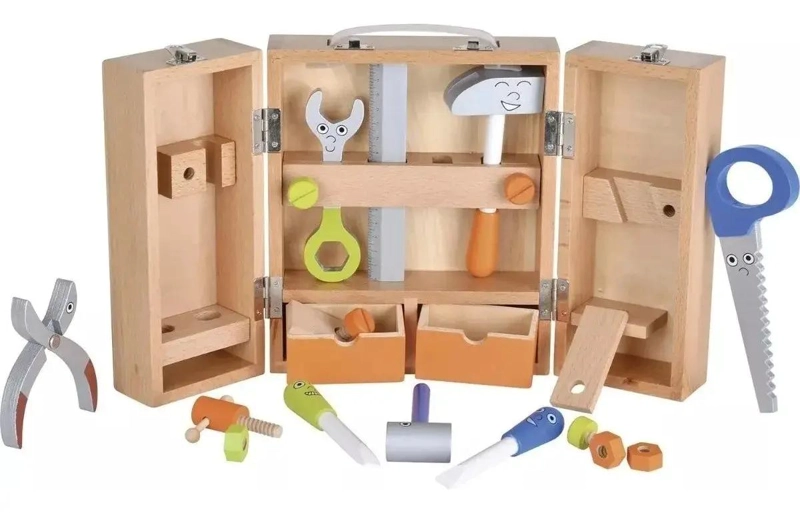 JUEGO DE HERRAMIENTAS CON CAJA DE MADERA - 2