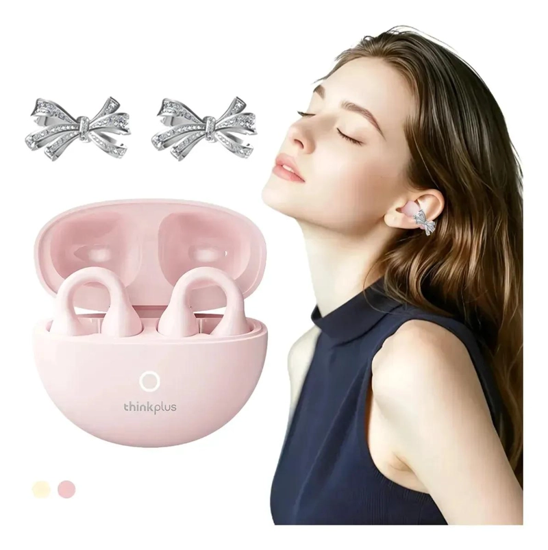 AURICULARES INALAMBRICOS BLUETOOTH COLOR ROSA - 4