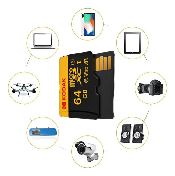 TARJETA MICRO SD 64GB V30 C10 U3 PARA ALTA VELOCIDAD - 2
