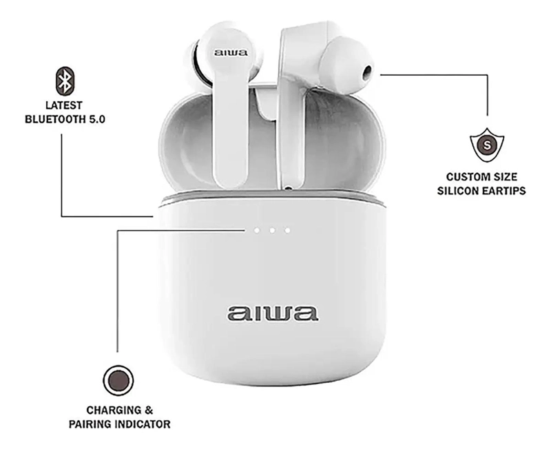 AUDIFONOS INALAMBRICOS BLUETOOTH 5.0 COLOR BLANCO - 2