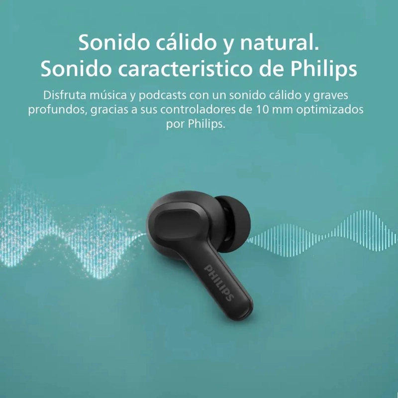 AURICULARES INALAMBRICOS TWS NEGROS CON 24 HORAS DE USO - 2