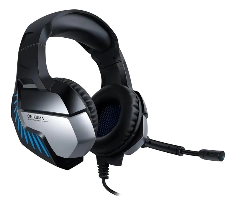 AURICULARES GAMER CON LUZ LED Y MICROFONO AJUSTABLE - 3
