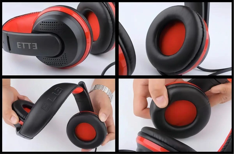 AUDIFONOS GAMER USB CON CONTROL DE VOLUMEN GT91 NEGRO - 5