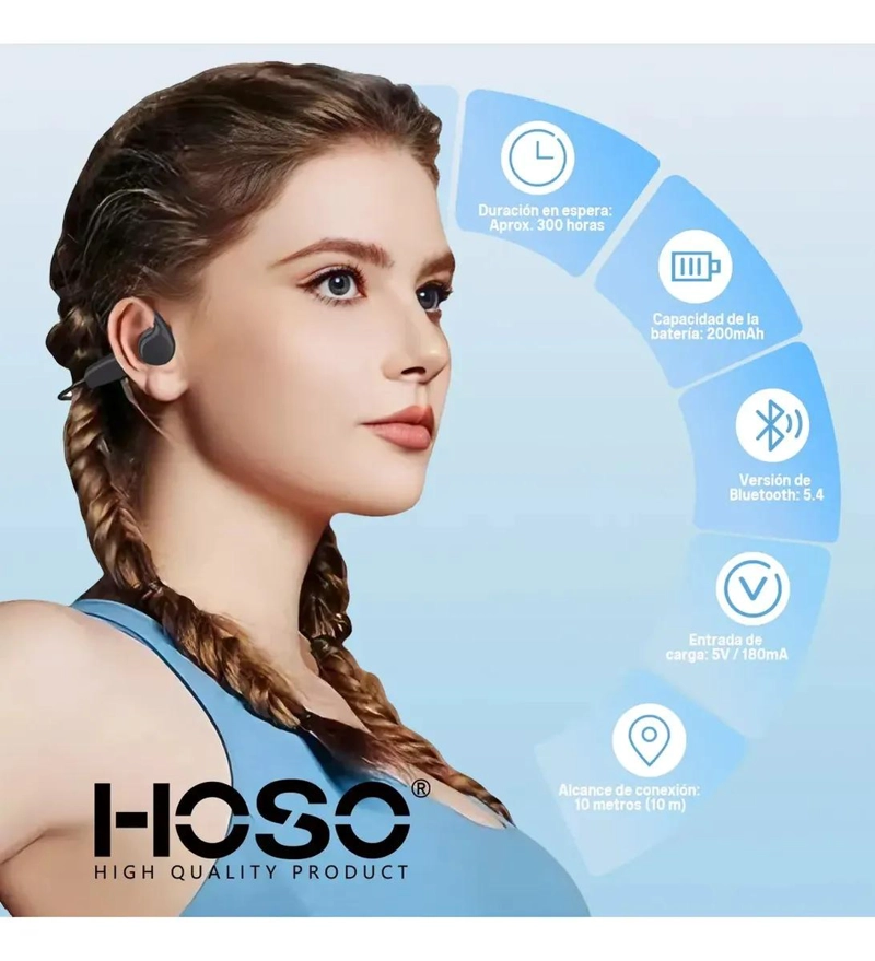 AUDIFONO HEADSET X7 PARA NATACION Y TRIATLON IPX8 - 3