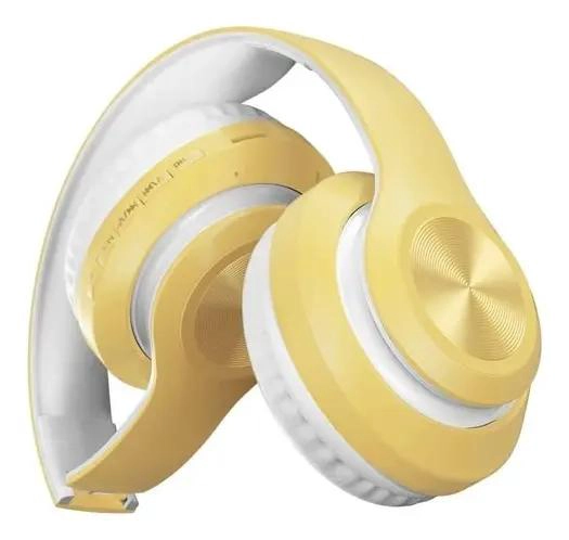 AUDIFONOS INALAMBRICOS BLUETOOTH 5.0 AMARILLOS - 2
