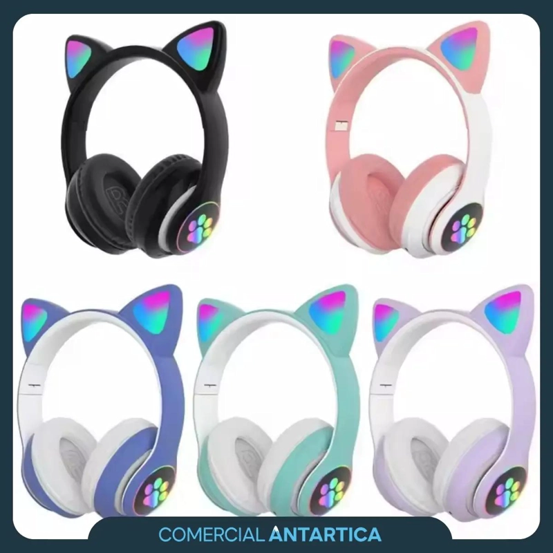 AURICULARES GAMER INALAMBRICOS CON LUZ LED Y BLUETOOTH 5. - 2
