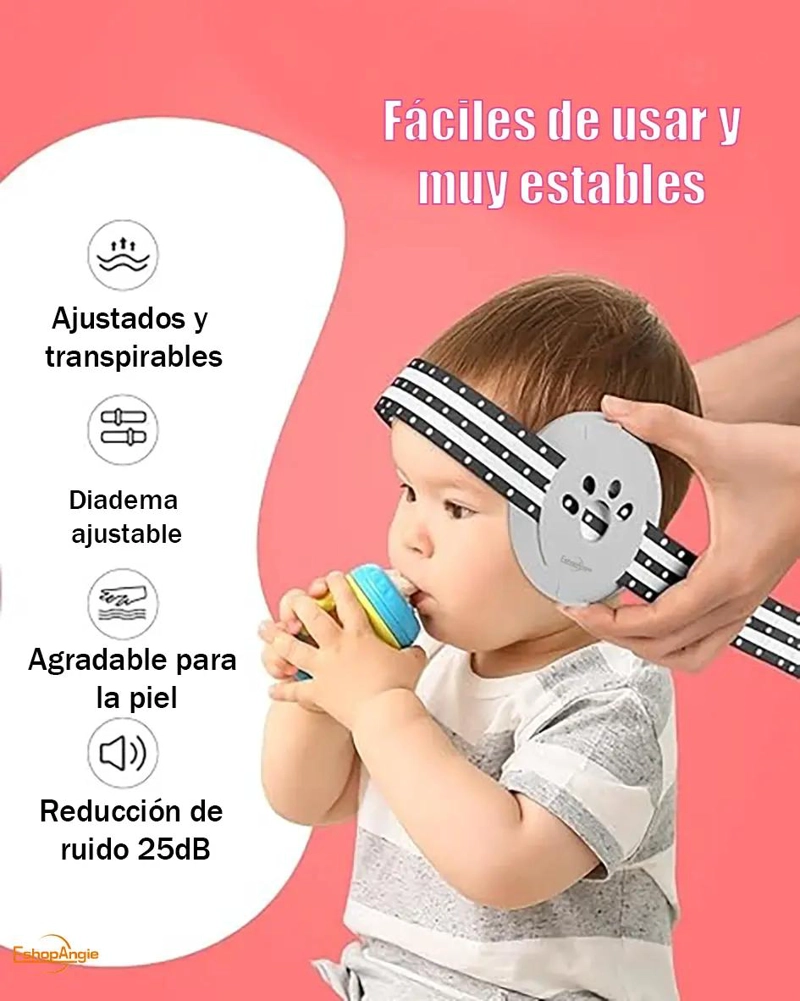 PROTECCION AUDITIVA ANTIRUIDO PARA BEBE S Y NIÑOS - 3
