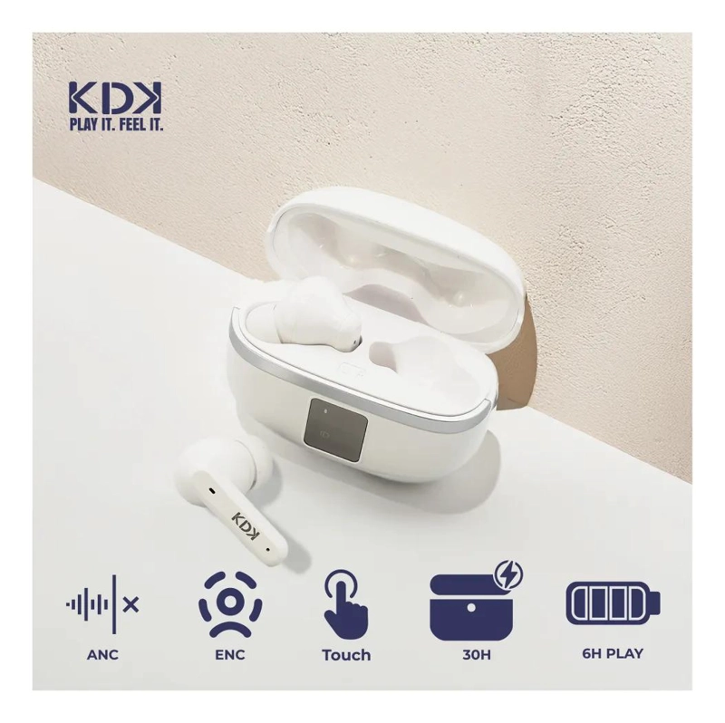 AUDIFONOS INALAMBRICOS BLUETOOTH COLOR BLANCO - 3